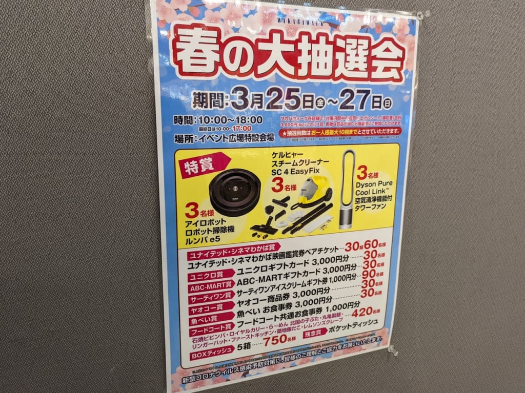 ワカバウォークの春の抽選会