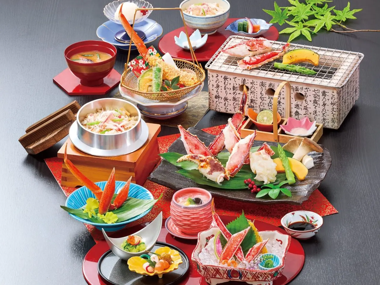 たらば炭火焼会席　 