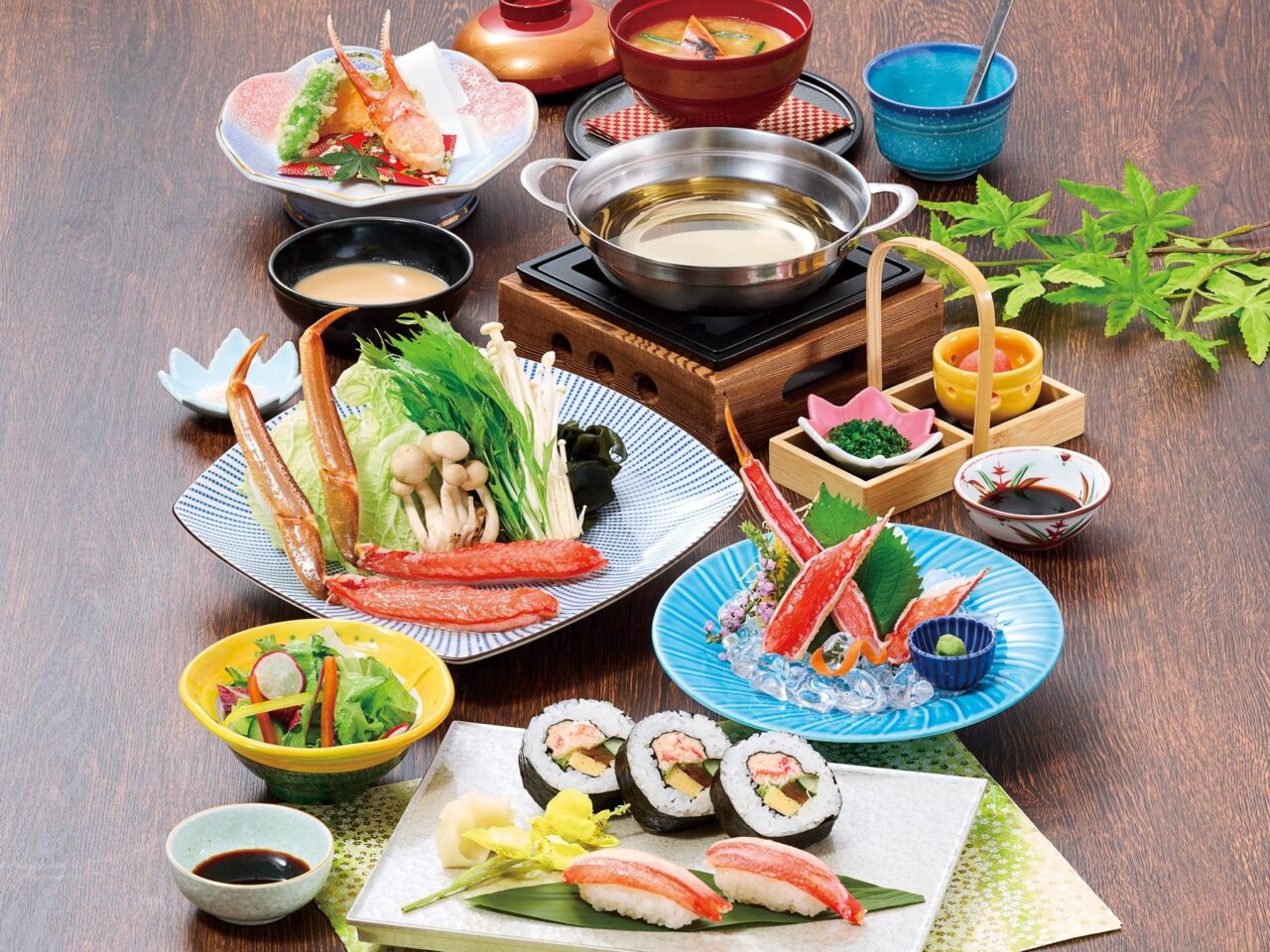 かにしゃぶ寿司御膳